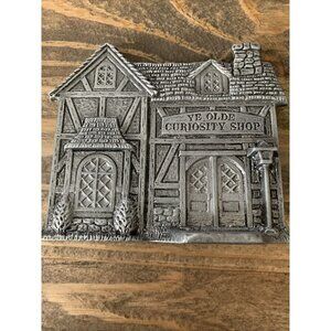 Pewter Ye Olde Curiosity Shop Decorative Building Christmas